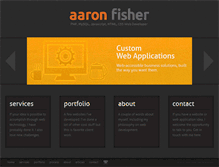 Tablet Screenshot of aaron-fisher.com